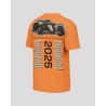 McLaren Hombre All Cities SS Silicona Lavada Camiseta - Naranja Quemada