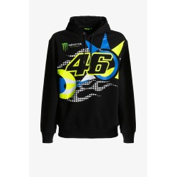 Vr46 Monster Mens Dual Hoodie Black