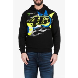 Vr46 Monster Mens Dual Hoodie Black
