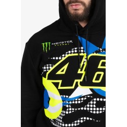Vr46 Monster Mens Dual Hoodie Black