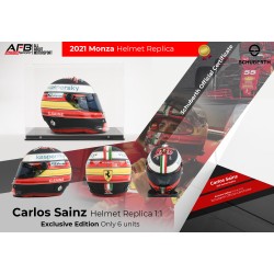 PRE-ORDER Carlos Sainz HELM SF3 ABP 2021 MONZA FORMULE 1 - Schuberth schaal 1:1 Prijs €6500