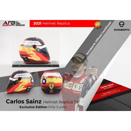 Carlos Sainz casco 2021 replica casco F1 escala 1 1