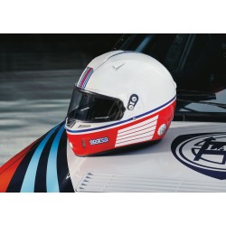 Sparco Martini Racing RF-5W casco (diseño de rayas)