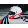 Sparco Martini Racing RF-5W casco (diseño de rayas)