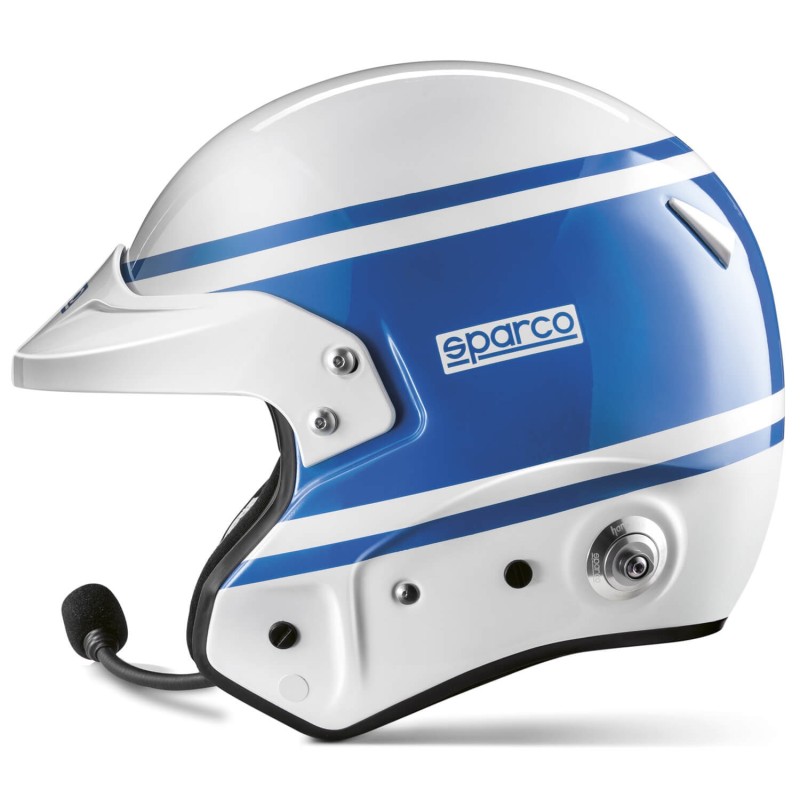 Sparco RJ-i jet helmet FIA 8859-2015 color blue/white