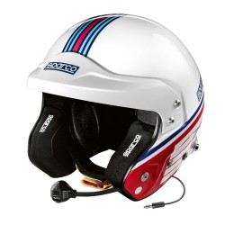 Sparco Air Pro RJ-5i Martini Racing casco con diseño rayas