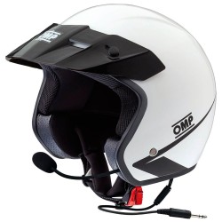 OMP Star J casco para piloto color blanco