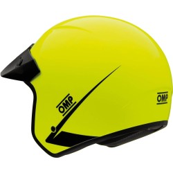 OMP Star casco piloto en color amarillo fluor