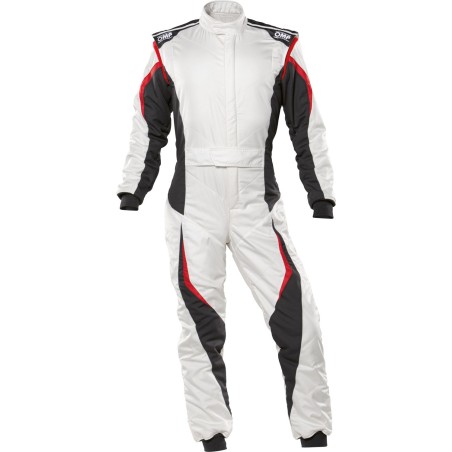 OMP Tecnica Evo white/anthracite - Racing suit