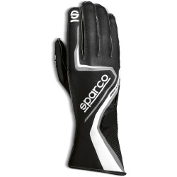 Sparco Record guantes para piloto de karting negro/gris