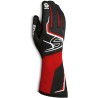 Sparco Tide K guantes para piloto de karting negro/rojo