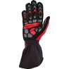 OMP KS-2 R guantes de piloto de karting color rojo/negro