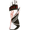OMP KS-2 R guantes de piloto de karting color blanco/negro