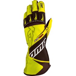 OMP KS-2 R guantes de piloto de karting color amarillo/negro