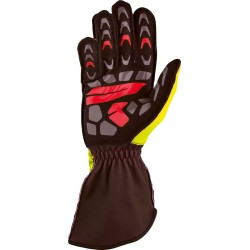 OMP KS-2 R guantes de piloto de karting color amarillo/negro
