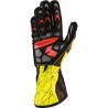 OMP KS-2 ART guantes de piloto de karting color amarillo/negro