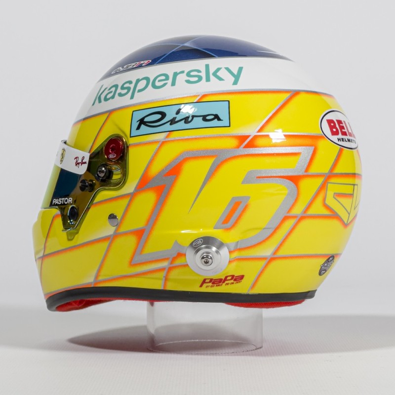 Charles Leclerc mini helmet 2021 French Grand Prix. F1 helmet replica ...