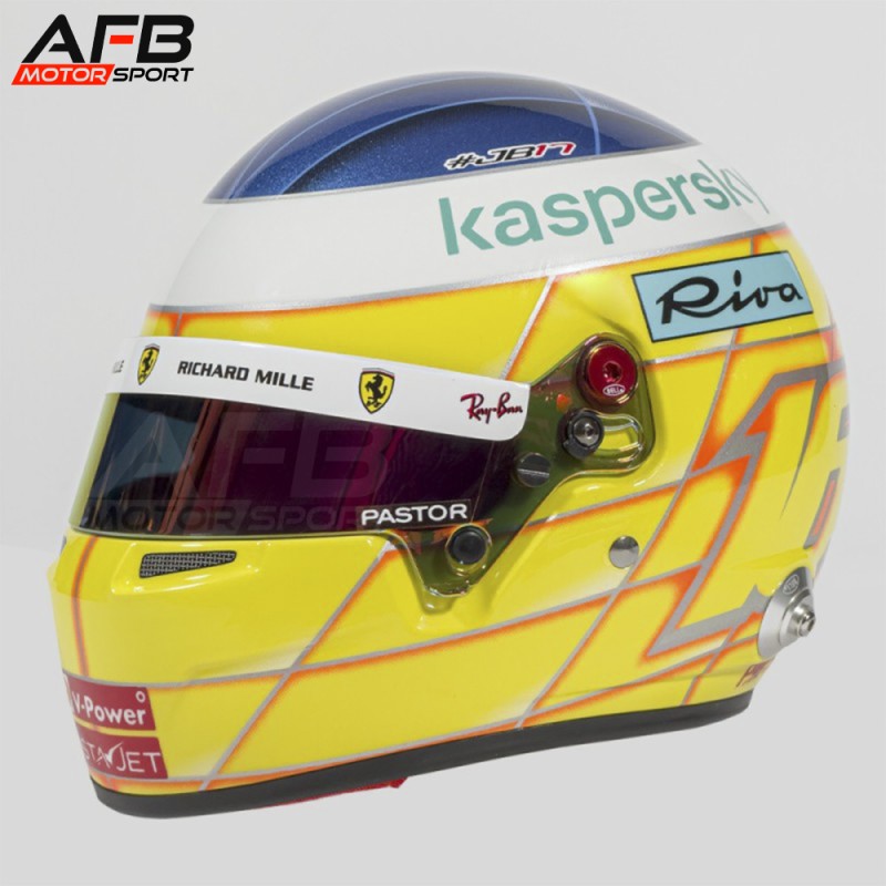 Charles Leclerc minihelm 2021 Franse Grand Prix. F1-helmreplica op schaal 1:2