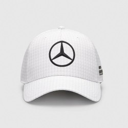 Gorra Mercedes Lewis Hamilton blanca