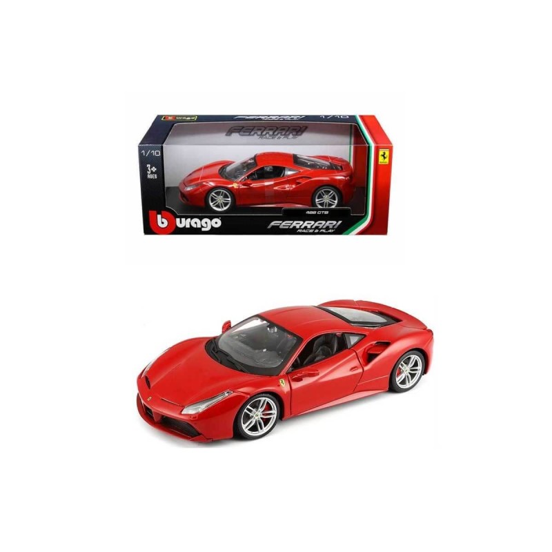 Bburago Ferrari 488 GTB rossa scala 1:43