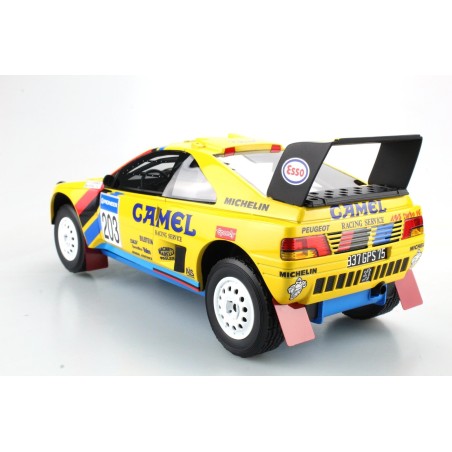 Peugeot 405 T16 Turbo 16 2nd Paris Dakar 1989 Dirty 1/18 TOP