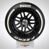 Pirelli Pole Position neumático escala 1:2 - Blanco - Duro