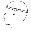 Measure helmet size head