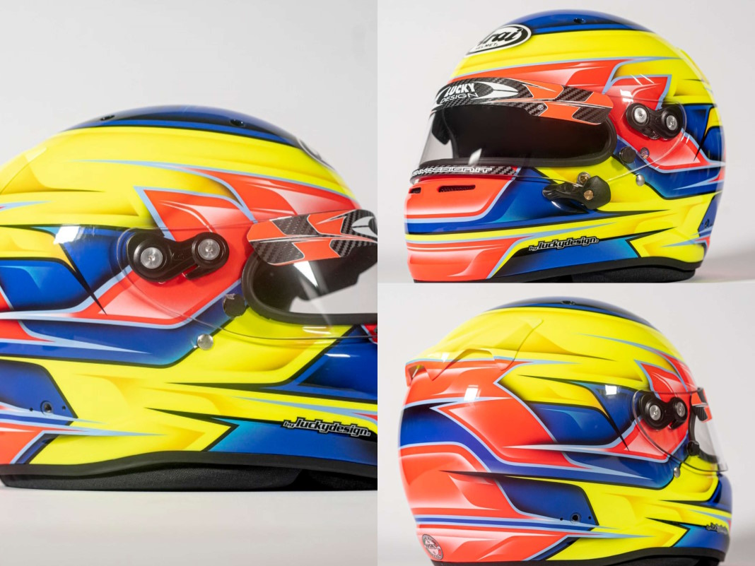 Pintura personalizada cascos motorsport